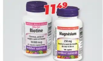 Familiprix Webber naturals biotine offer