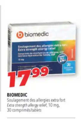 Familiprix Biomedic extra strength allergy relief, 10 mg, 30 tablets offer