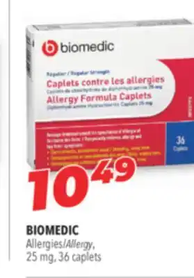 Familiprix Biomedic allergy, 25 mg, 36 caplets offer