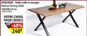 Sushi Shop Doucour -walnut dining table offer