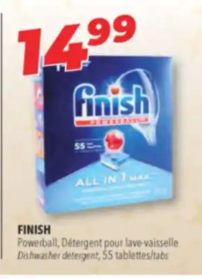 Familiprix Finish dishwasher detergent, 55 tabs offer