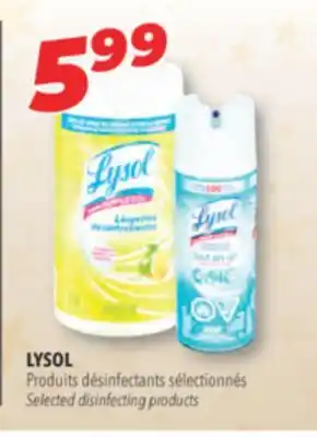 Familiprix Lysol selected disinfecting products offer