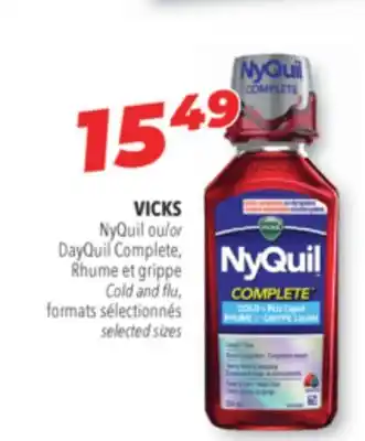 Familiprix Vicks nyquil or dayquil complete offer