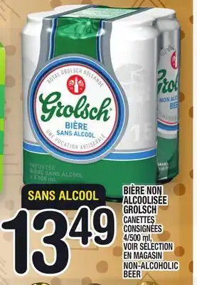 Marche Ami Bière non alcoolisée grolsch | non-alcoholic beer offer