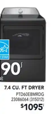 RONA Profile 7.4 cu. ft dryer offer