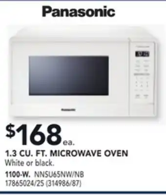 RONA Panasonic 1.3 cu. ft. microwave oven offer