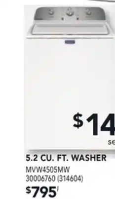 RONA Maytag 5.2 cu. ft. washer offer