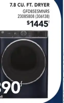 RONA Ge appliances 7.8 cu. ft. dryer offer