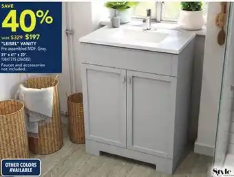 RONA Style selections leisel vanity offer
