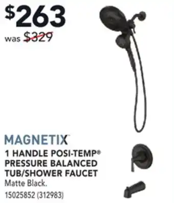 Réno Dépôt Moen 1 handle posi-temp pressure balanced tub/shower faucet offer