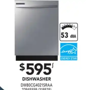 Réno Dépôt Samsung dishwasher offer