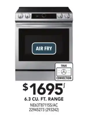 Réno Dépôt Samsung 6.3 cu. ft. range offer