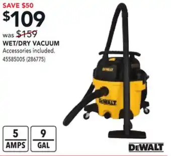 Réno Dépôt Dewalt wet/dry vacuum offer