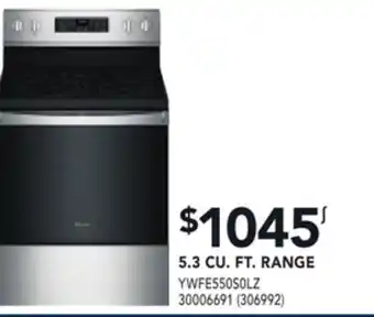 RONA Whirlpool 5.3 cu. ft. range offer