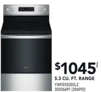Réno Dépôt Whirlpool 5.3 cu. ft. range offer