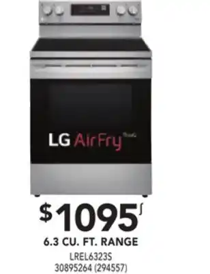 Réno Dépôt Lg 6.3 cu. ft. range offer