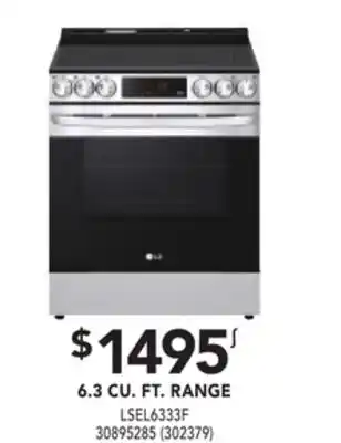 Réno Dépôt Lg 6.3 cu. ft. range offer