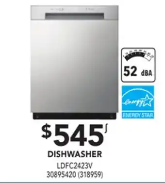 Réno Dépôt Lg dishwasher offer