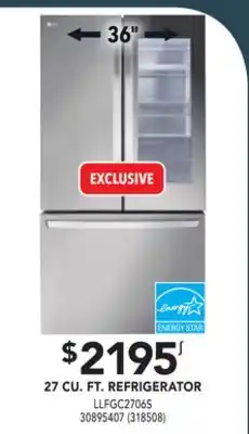 Réno Dépôt Lg 27 cu. ft. refrigerator 36 offer