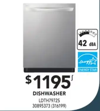 Réno Dépôt Lg dishwasher offer