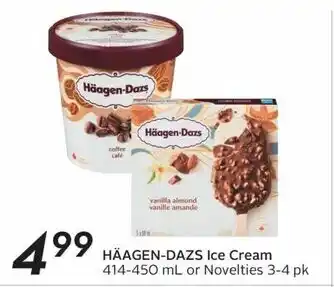 Sobeys HÄAGEN-DAZS Ice Cream 414-450 mL or Novelties 3-4 pk offer