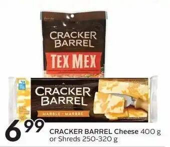 Sobeys CRACKER BARREL Cheese 400g or Shreds 250-320g offer