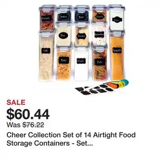 Bed Bath & Beyond Cheer collection set of 14 airtight food storage containers - set of 14 offer
