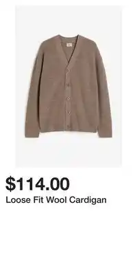 H&M Loose fit wool cardigan offer