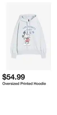 H&M Oversized printed hoodie offer