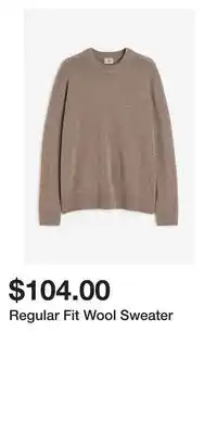 H&M Regular fit wool sweater offer