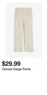 H&M Canvas cargo pants offer