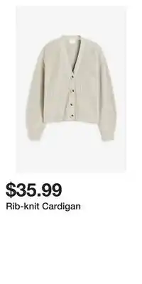 H&M Rib-knit cardigan offer