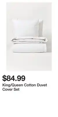 H&M King/queen cotton duvet cover set offer