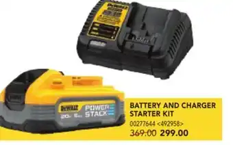 RONA Dewalt battery and charger starter kit offer