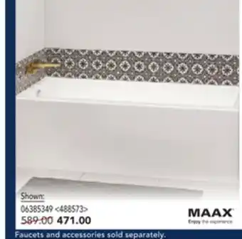RONA Maxx baths offer