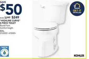 RONA Kohler highline curve 2-piece toilet offer