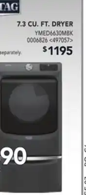 RONA Maytag 7.3 cu. ft. dryer offer