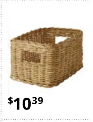 IKEA Trummis basket, handmade rattan, 18x25x14 cm offer