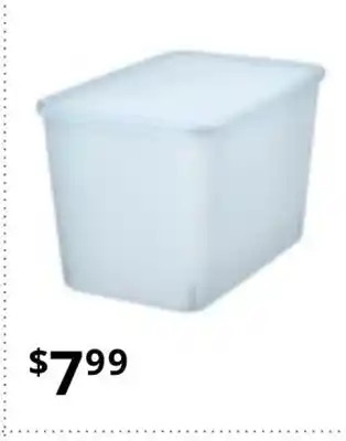 IKEA Rykta storage box with lid, transparent gray-blue, 24x36x23 cm/14.5 l offer