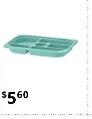 IKEA Trofast storage tray with compartments, turquoise, 42x30x5 cm offer