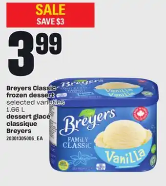 Independent City Market Dessert glacé classique breyers, 1.66 l offer