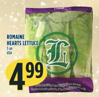 Marché Adonis Romaine hearts lettuce offer