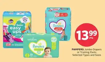 Rexall Pampers jumbo diapers or training pants offer