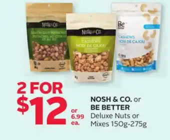 Rexall Nosh & co. or be better deluxe nuts or mixes offer