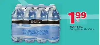 Rexall Nosh & co. spring water offer