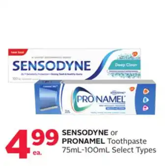 Rexall Sensodyne or pronamel toothpaste offer