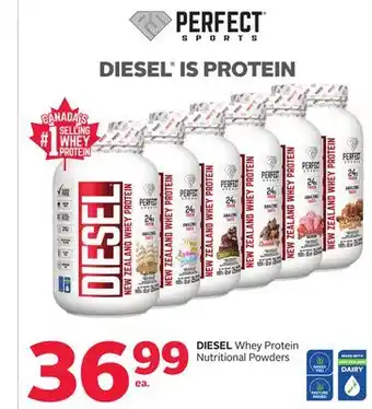 Rexall Diesel whey protein nutritional powders offer