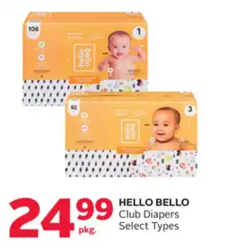 Rexall Hello bello club diapers offer