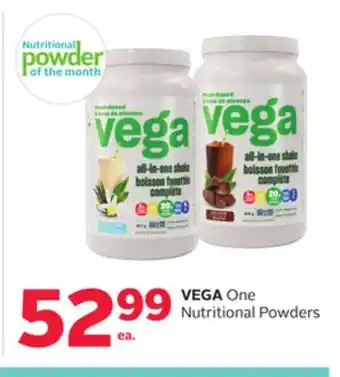 Rexall Vega one nutritional powders offer