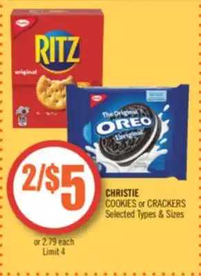 Shoppers Drug Mart Christie cookies or crackers offer